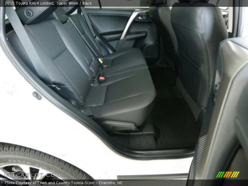 Super White / Black 2015 Toyota RAV4 Limited
