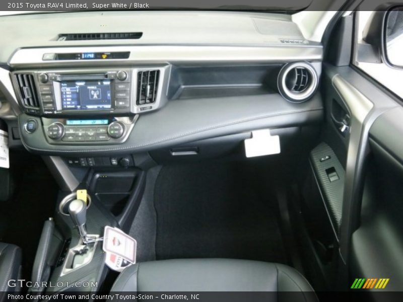 Super White / Black 2015 Toyota RAV4 Limited