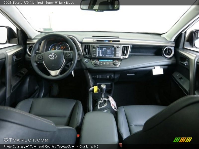 Super White / Black 2015 Toyota RAV4 Limited