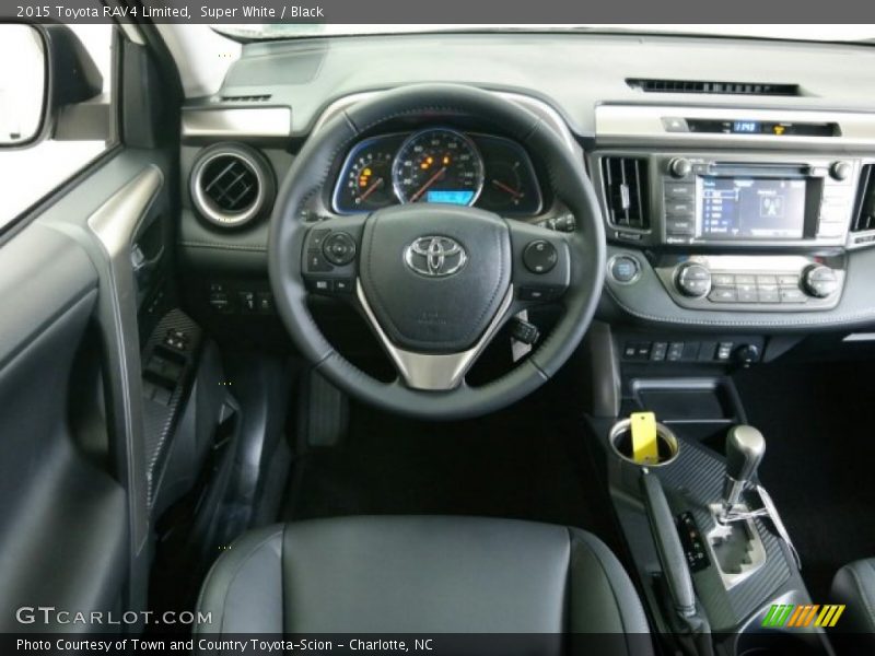 Super White / Black 2015 Toyota RAV4 Limited