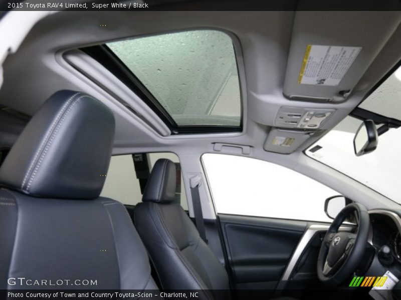 Super White / Black 2015 Toyota RAV4 Limited