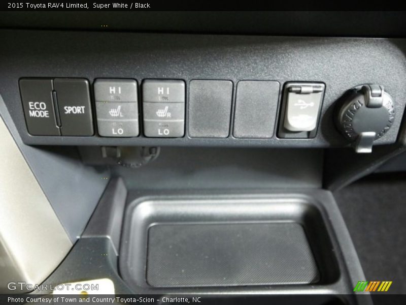 Super White / Black 2015 Toyota RAV4 Limited