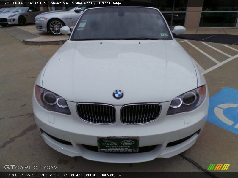 Alpine White / Savanna Beige 2008 BMW 1 Series 135i Convertible