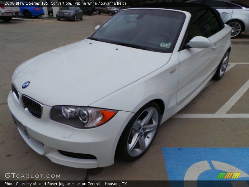 Front 3/4 View of 2008 1 Series 135i Convertible