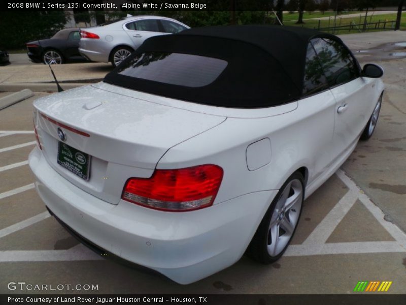 Alpine White / Savanna Beige 2008 BMW 1 Series 135i Convertible