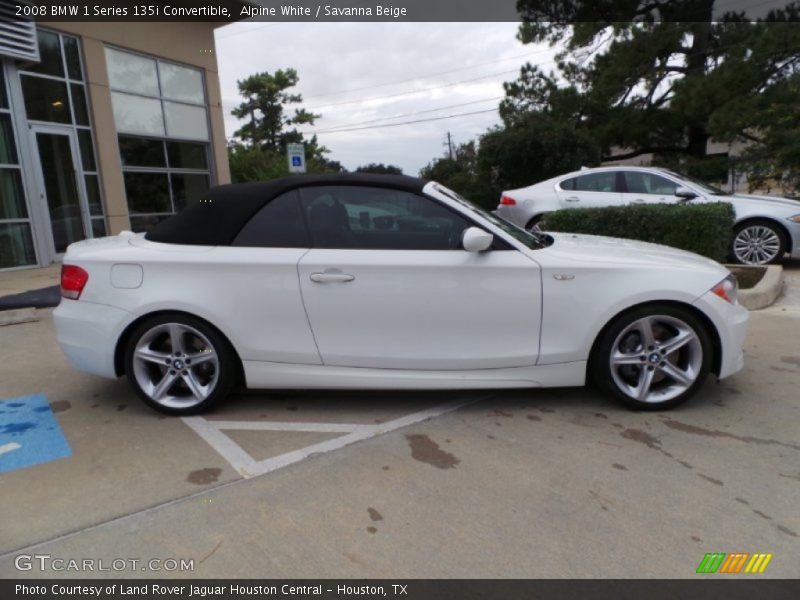 Alpine White / Savanna Beige 2008 BMW 1 Series 135i Convertible