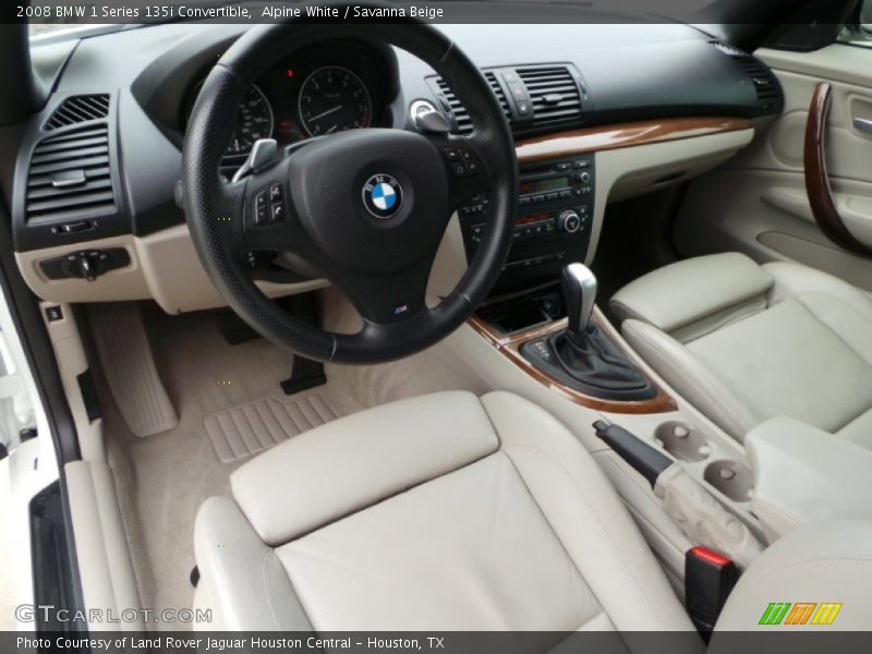  2008 1 Series 135i Convertible Savanna Beige Interior