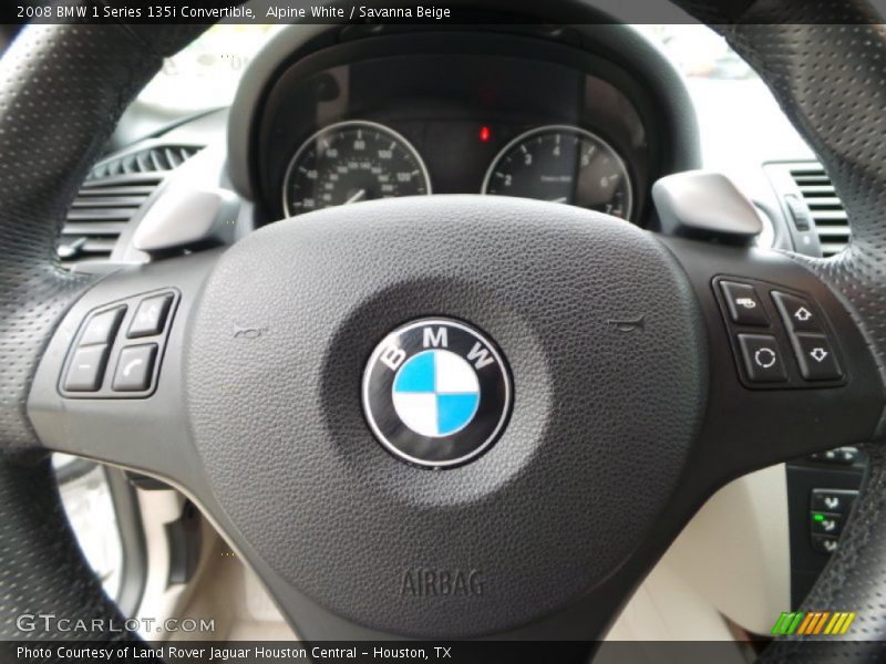 Alpine White / Savanna Beige 2008 BMW 1 Series 135i Convertible