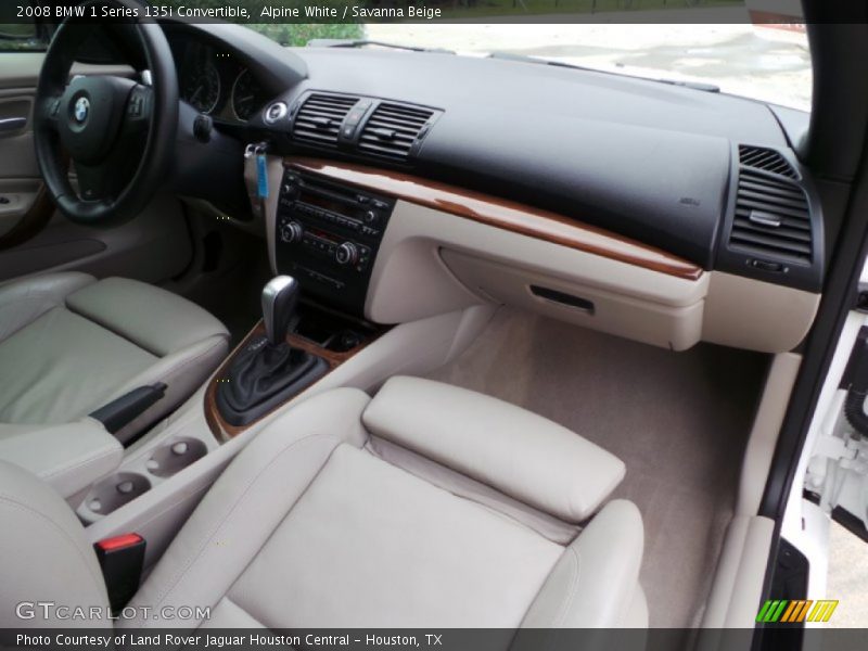 Alpine White / Savanna Beige 2008 BMW 1 Series 135i Convertible