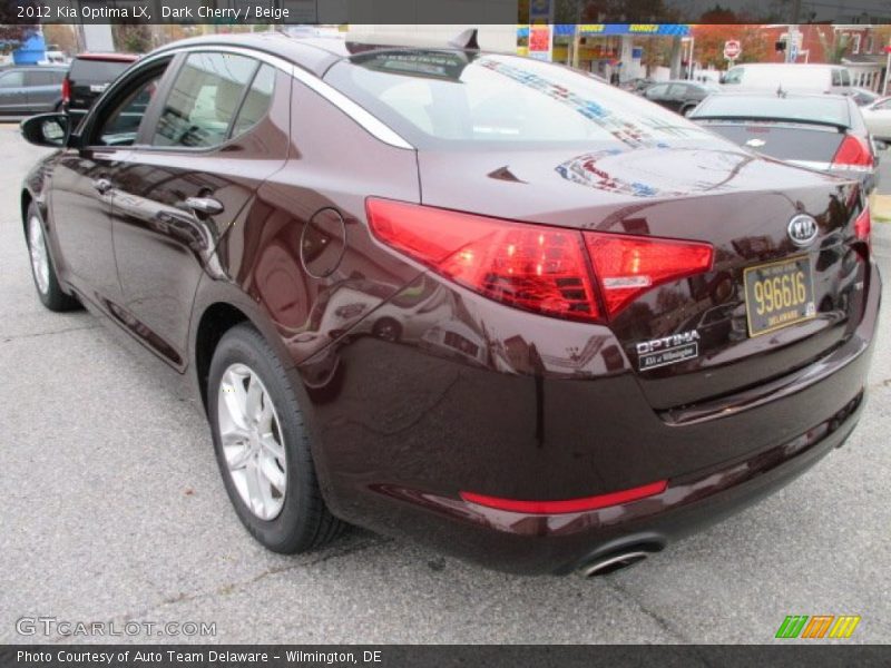 Dark Cherry / Beige 2012 Kia Optima LX