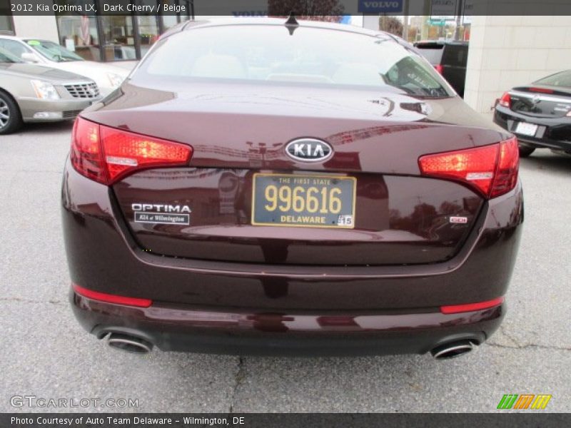 Dark Cherry / Beige 2012 Kia Optima LX
