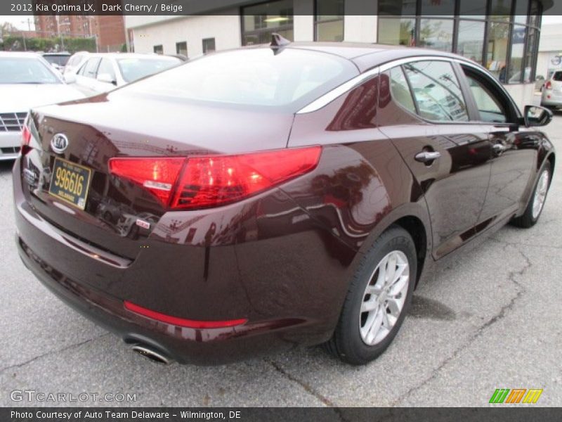 Dark Cherry / Beige 2012 Kia Optima LX