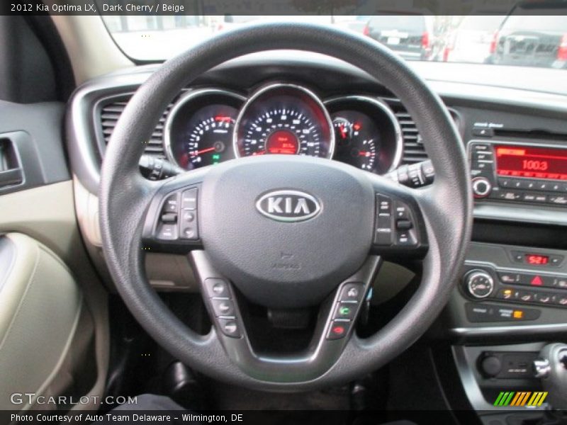 Dark Cherry / Beige 2012 Kia Optima LX
