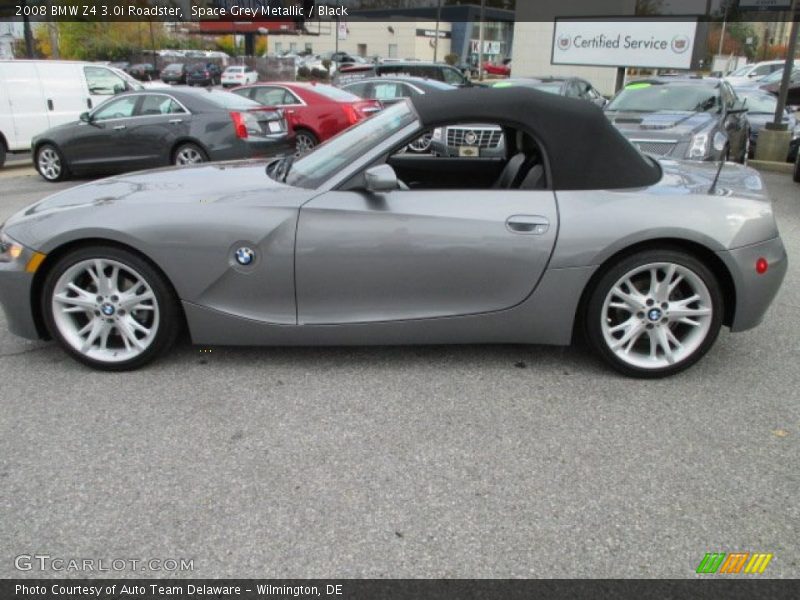 Space Grey Metallic / Black 2008 BMW Z4 3.0i Roadster
