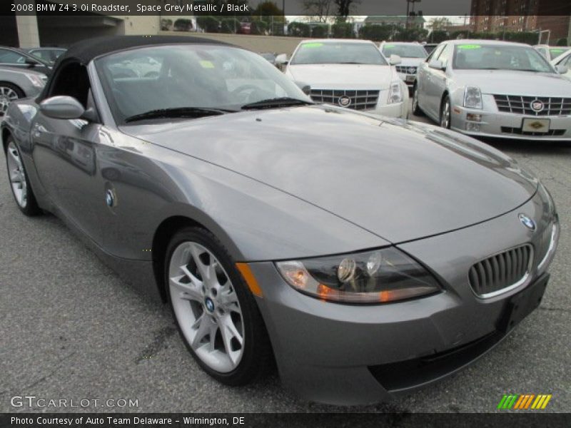 Space Grey Metallic / Black 2008 BMW Z4 3.0i Roadster