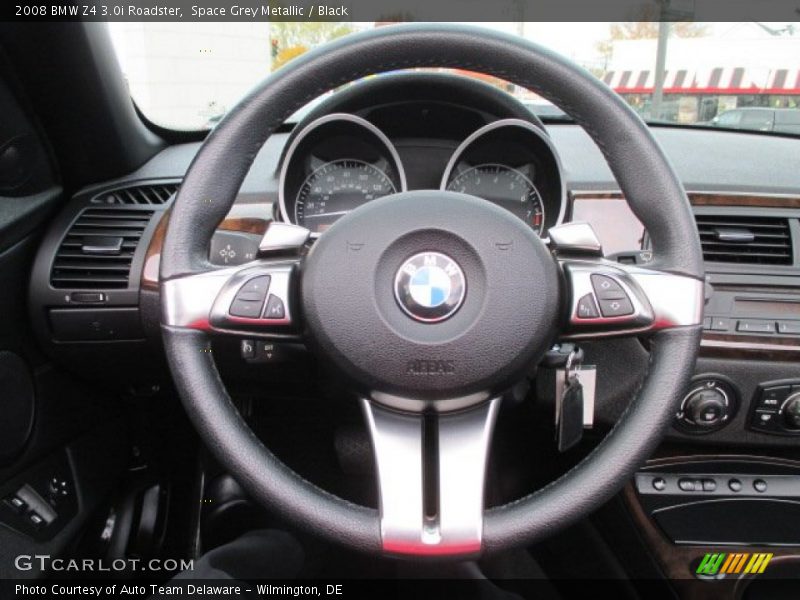 Space Grey Metallic / Black 2008 BMW Z4 3.0i Roadster