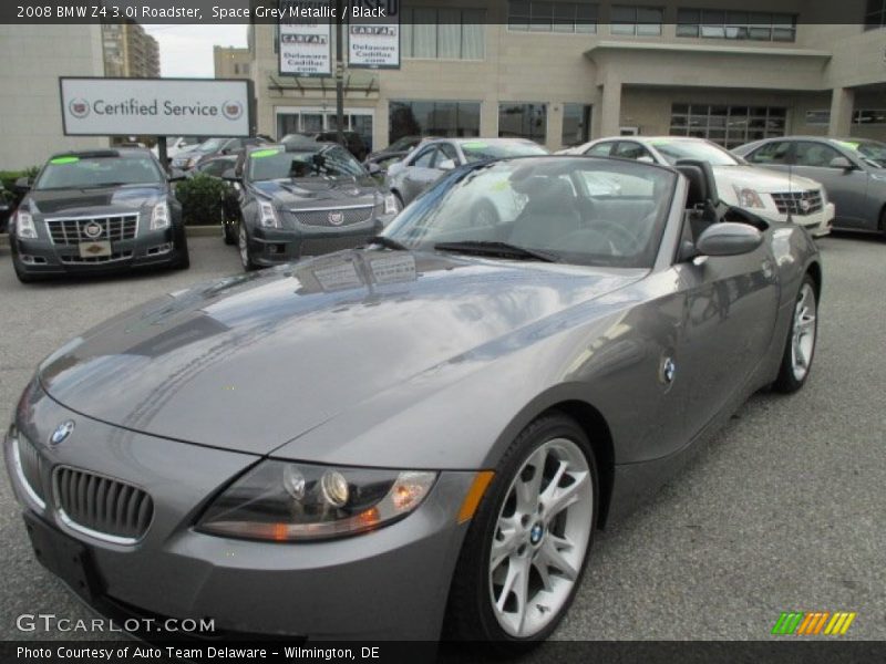 Space Grey Metallic / Black 2008 BMW Z4 3.0i Roadster