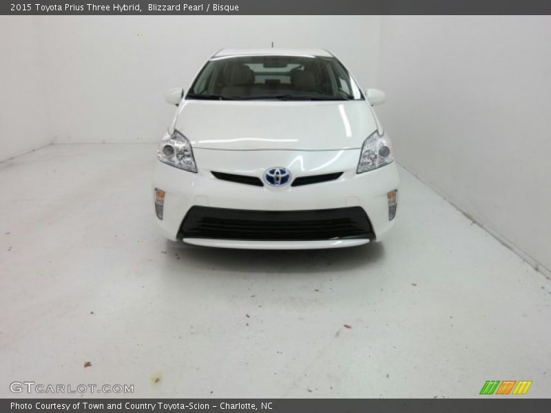 Blizzard Pearl / Bisque 2015 Toyota Prius Three Hybrid