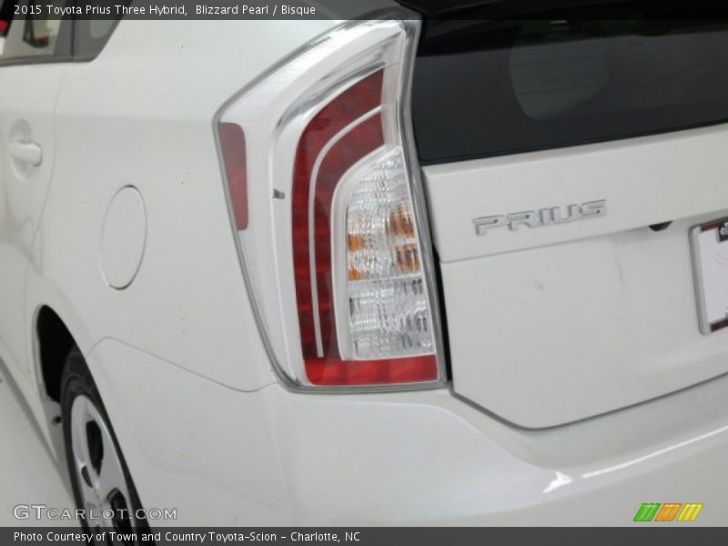 Blizzard Pearl / Bisque 2015 Toyota Prius Three Hybrid