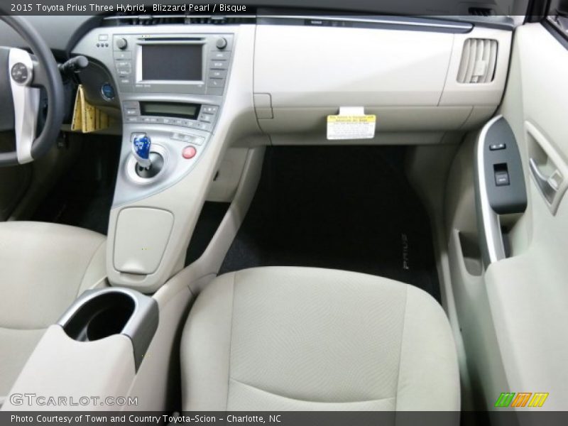 Blizzard Pearl / Bisque 2015 Toyota Prius Three Hybrid