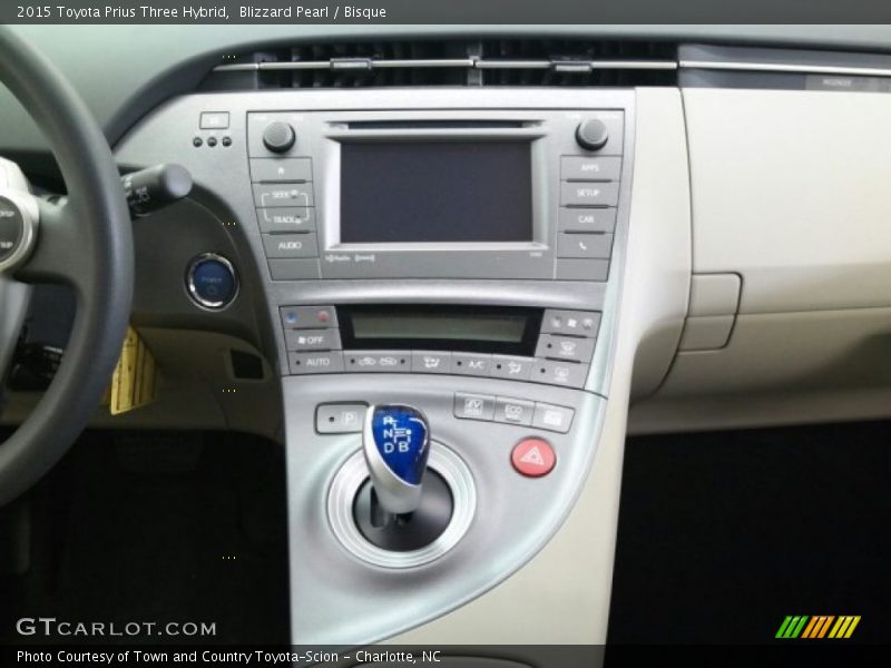 Blizzard Pearl / Bisque 2015 Toyota Prius Three Hybrid