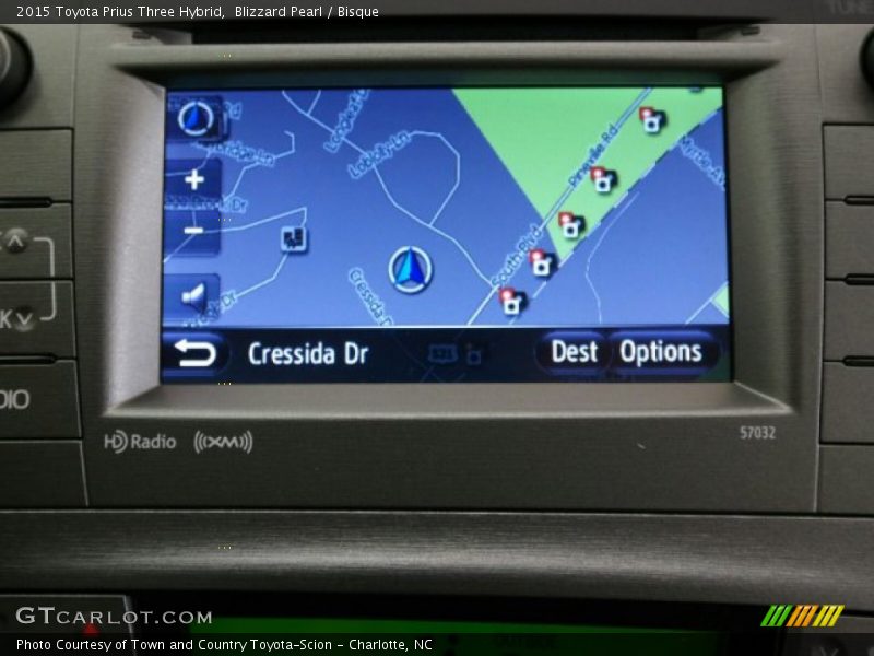 Blizzard Pearl / Bisque 2015 Toyota Prius Three Hybrid