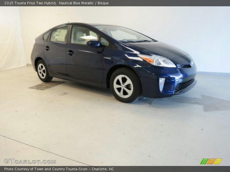 Nautical Blue Metallic / Bisque 2015 Toyota Prius Two Hybrid