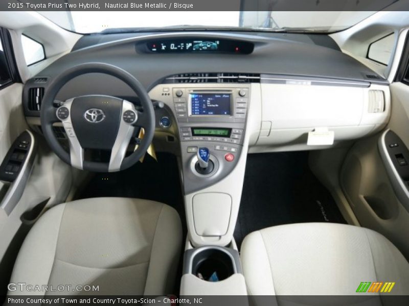 Nautical Blue Metallic / Bisque 2015 Toyota Prius Two Hybrid