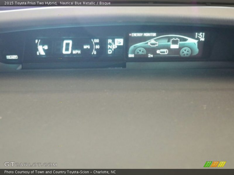 Nautical Blue Metallic / Bisque 2015 Toyota Prius Two Hybrid