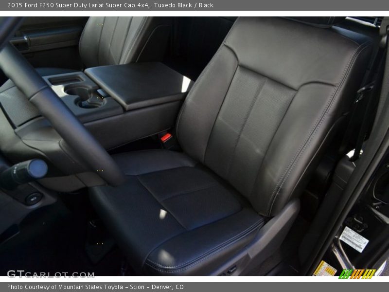 Tuxedo Black / Black 2015 Ford F250 Super Duty Lariat Super Cab 4x4