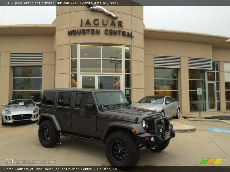 Granite Metallic / Black 2014 Jeep Wrangler Unlimited Rubicon 4x4