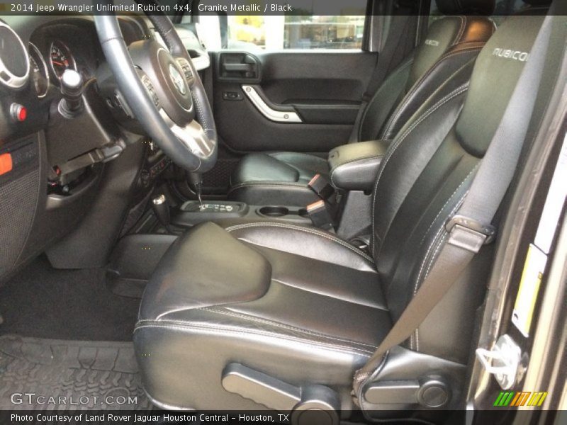 Granite Metallic / Black 2014 Jeep Wrangler Unlimited Rubicon 4x4