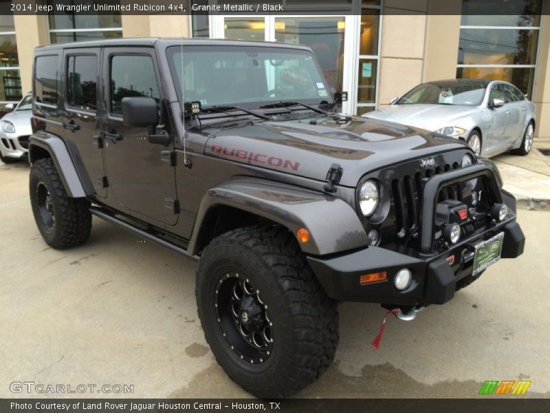 Granite Metallic / Black 2014 Jeep Wrangler Unlimited Rubicon 4x4