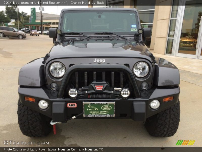 Granite Metallic / Black 2014 Jeep Wrangler Unlimited Rubicon 4x4