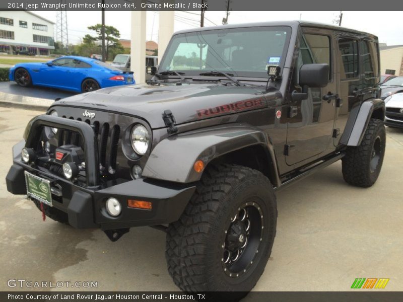 Granite Metallic / Black 2014 Jeep Wrangler Unlimited Rubicon 4x4