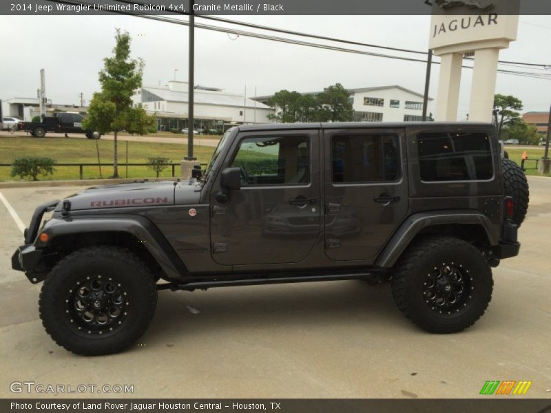 Granite Metallic / Black 2014 Jeep Wrangler Unlimited Rubicon 4x4