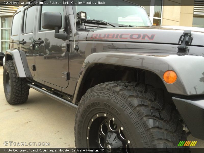 Granite Metallic / Black 2014 Jeep Wrangler Unlimited Rubicon 4x4