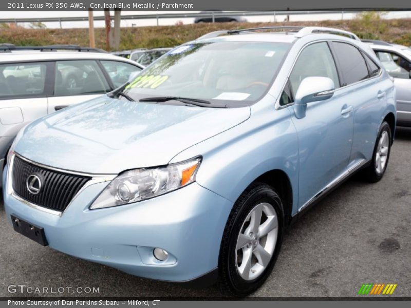 Cerulean Blue Metallic / Parchment 2011 Lexus RX 350 AWD