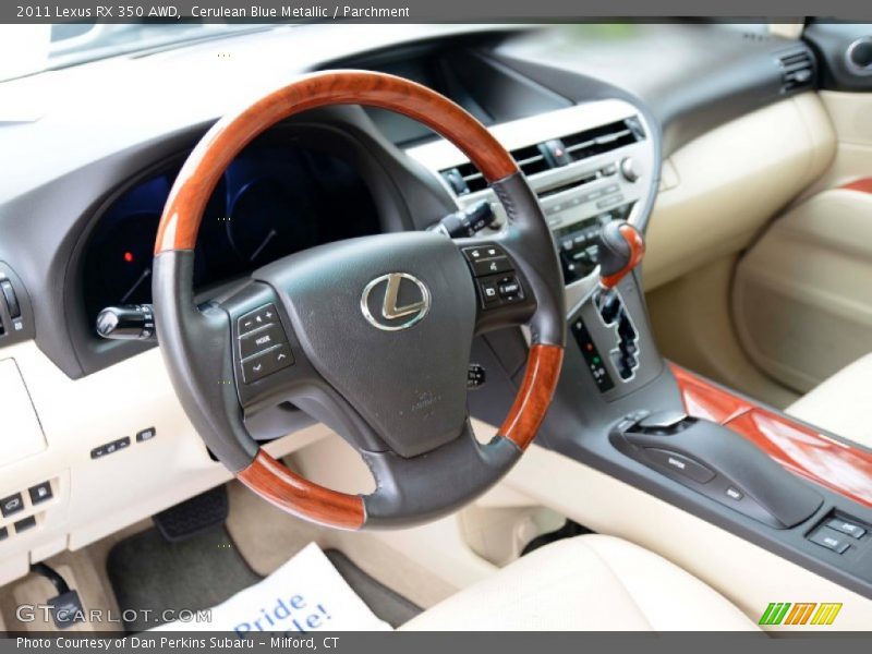 Cerulean Blue Metallic / Parchment 2011 Lexus RX 350 AWD