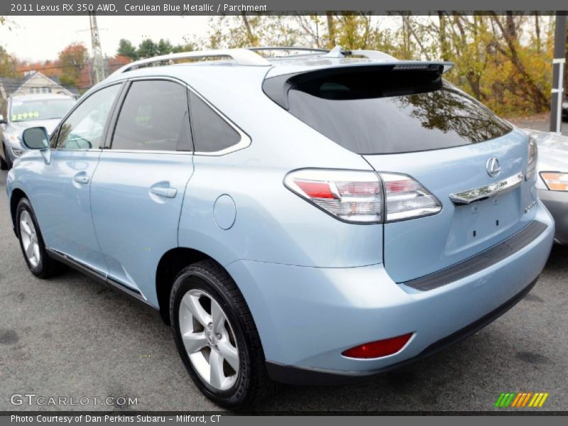 Cerulean Blue Metallic / Parchment 2011 Lexus RX 350 AWD