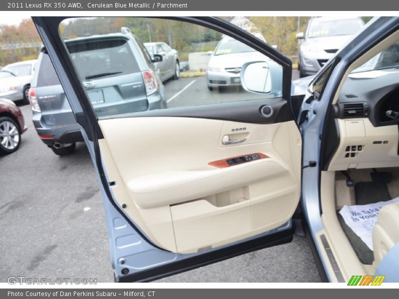 Cerulean Blue Metallic / Parchment 2011 Lexus RX 350 AWD