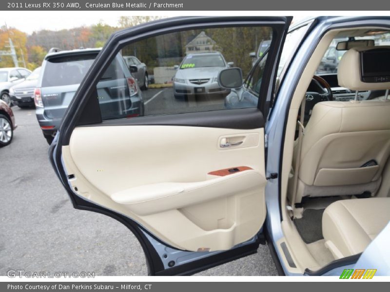 Cerulean Blue Metallic / Parchment 2011 Lexus RX 350 AWD