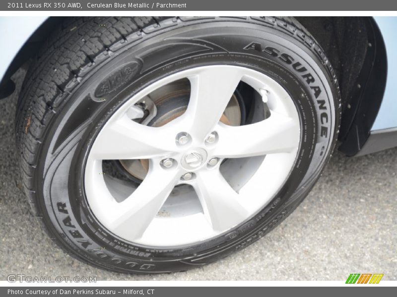 Cerulean Blue Metallic / Parchment 2011 Lexus RX 350 AWD