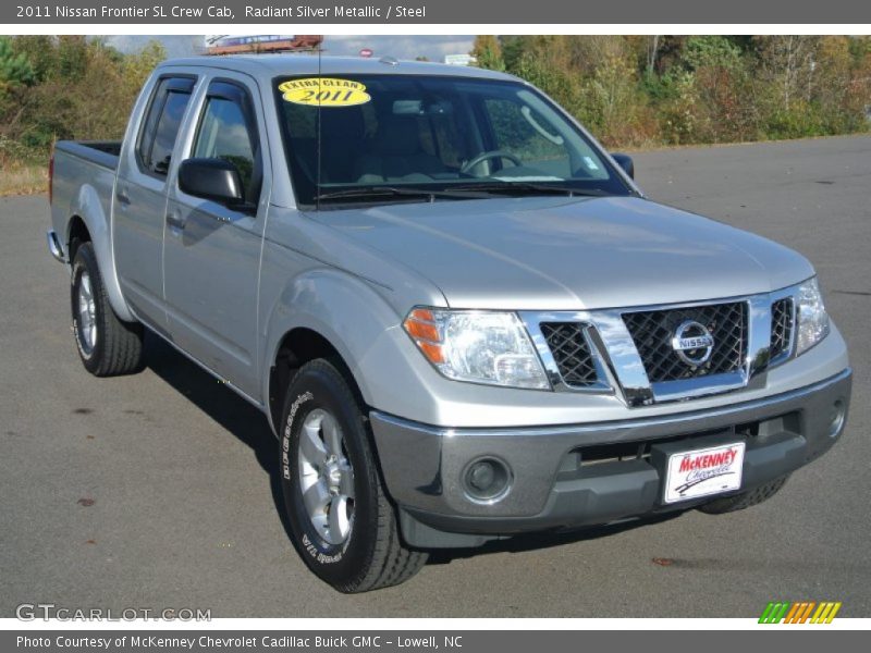 Radiant Silver Metallic / Steel 2011 Nissan Frontier SL Crew Cab