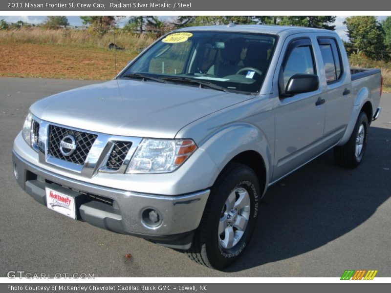 Radiant Silver Metallic / Steel 2011 Nissan Frontier SL Crew Cab