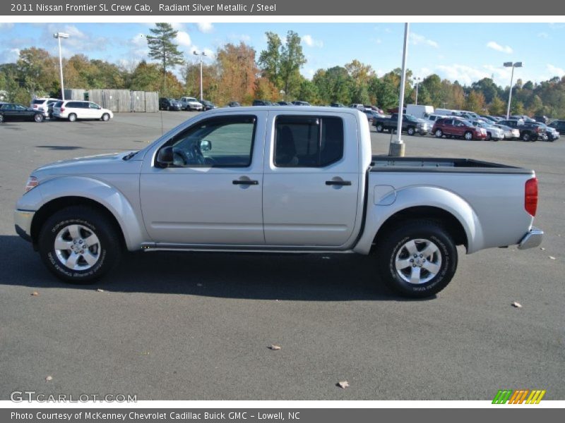 Radiant Silver Metallic / Steel 2011 Nissan Frontier SL Crew Cab