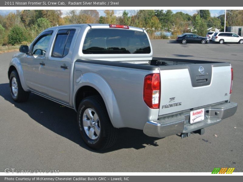 Radiant Silver Metallic / Steel 2011 Nissan Frontier SL Crew Cab