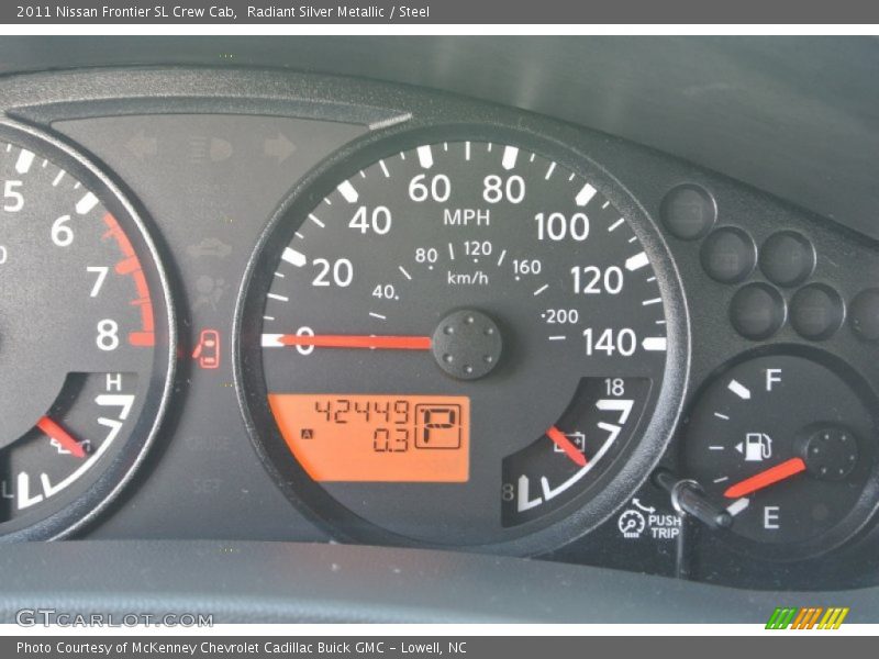 Radiant Silver Metallic / Steel 2011 Nissan Frontier SL Crew Cab