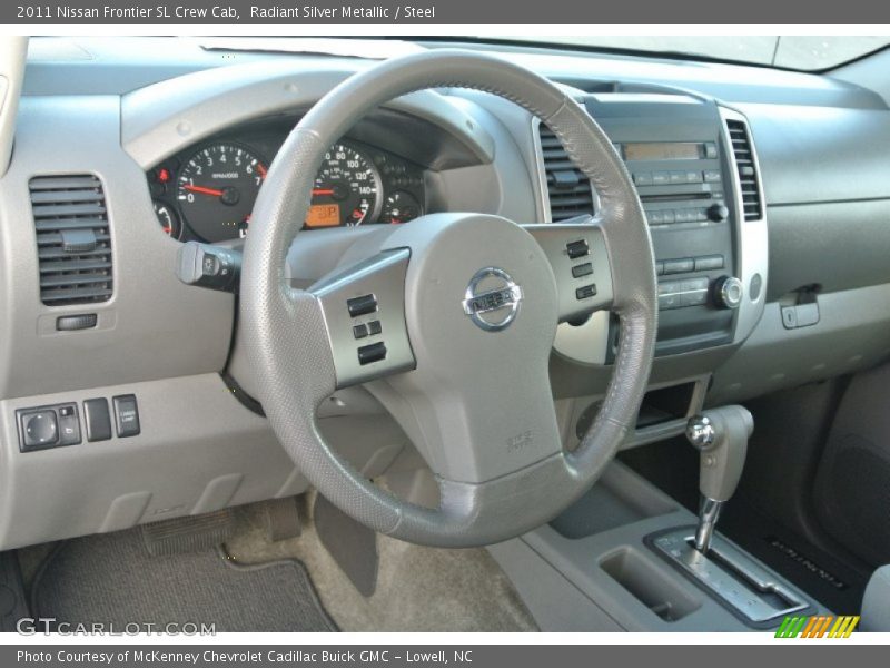 Radiant Silver Metallic / Steel 2011 Nissan Frontier SL Crew Cab