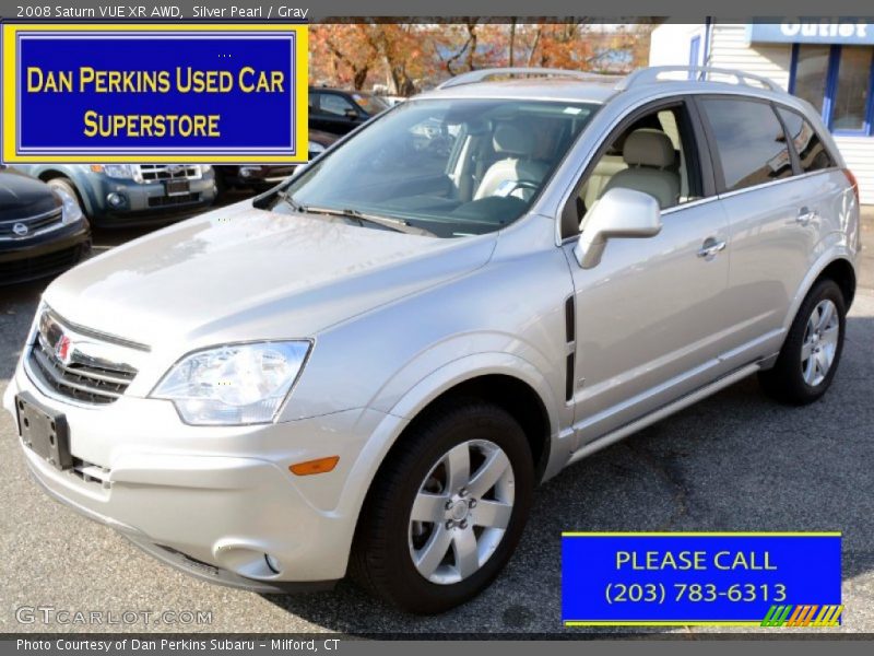 Silver Pearl / Gray 2008 Saturn VUE XR AWD